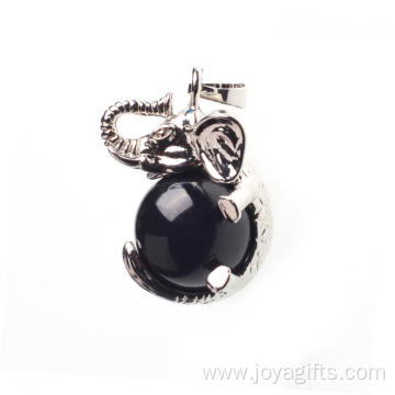 2017 Natural Black Onyx Healing Animal Necklace